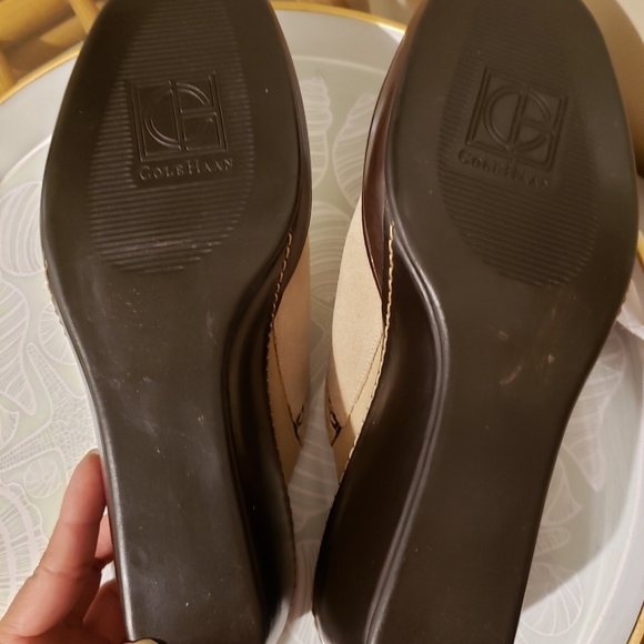 Cole Haan Wedge Suede Mules , Size 11 B. - Picture 8 of 8